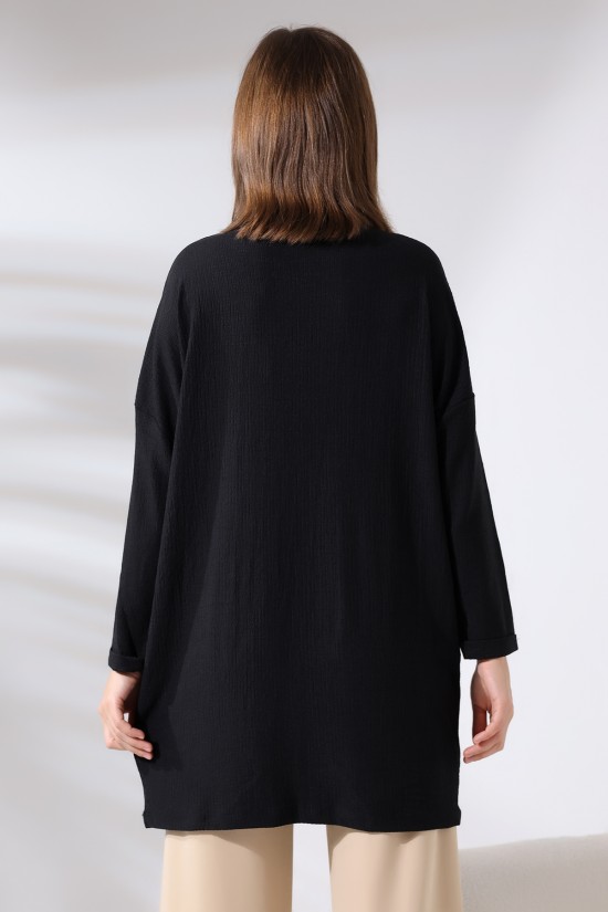 21124 KADIN BÜRÜMCÜK KAPRİ KOL BİSİKLET YAKA OVERSİZE SALAŞ UZUN TUNİK TSHIRT 21124 KADIN BÜRÜMCÜK KAPRİ KOL BİSİKLET YAKA OVERSİZE SALAŞ UZUN TUNİK TSHIRT