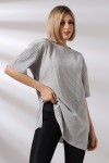 21493 BAYAN 7X4 KAŞGORSE OVERSİZE YANLARI YIRTMAÇLI BİSİKLET TUNİK TSHIRT 21493 BAYAN 7X4 KAŞGORSE OVERSİZE YANLARI YIRTMAÇLI BİSİKLET TUNİK TSHIRT