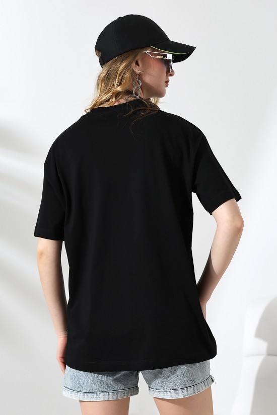 21752 KADIN OVERSİZE KOMPAKT PAMUKLU KISA KOL BİSİKLET TSHIRT 21752 KADIN OVERSİZE KOMPAKT PAMUKLU KISA KOL BİSİKLET TSHIRT
