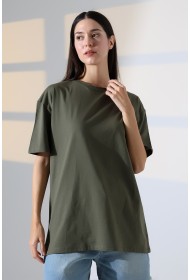 21752 KADIN OVERSİZE KOMPAKT PAMUKLU KISA KOL BİSİKLET TSHIRT 21752 KADIN OVERSİZE KOMPAKT PAMUKLU KISA KOL BİSİKLET TSHIRT