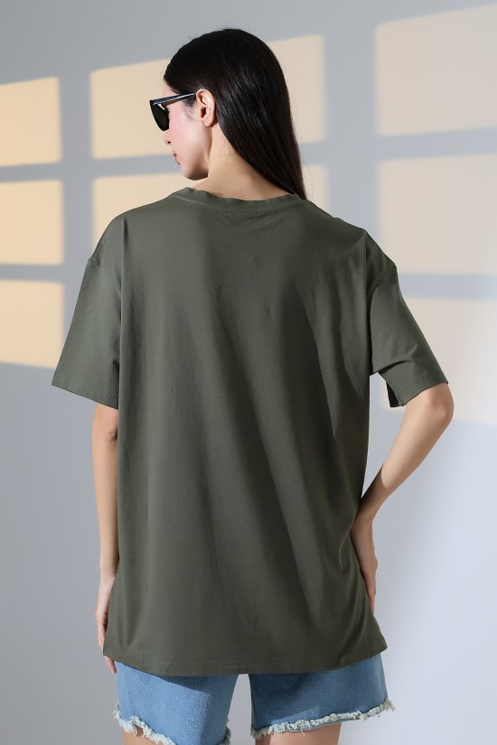 21752 KADIN OVERSİZE KOMPAKT PAMUKLU KISA KOL BİSİKLET TSHIRT 21752 KADIN OVERSİZE KOMPAKT PAMUKLU KISA KOL BİSİKLET TSHIRT