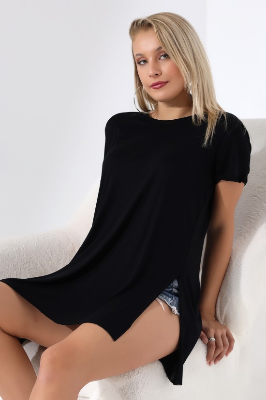 19598 BAYAN KISA KOL KATLAMA. YANL YARI DİKİŞSİZ VE YIRTM.VSK BİSİKLET YAKA TUNİK TSHIRT 19598 BAYAN KISA KOL KATLAMA. YANL YARI DİKİŞSİZ VE YIRTM.VSK BİSİKLET YAKA TUNİK TSHIRT