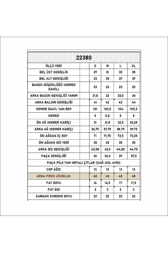 22380 KADIN FULL LYC PENYE KOMP 2 İPLİK CEPLİ GENİŞÖNÜ PİLELİ VE PATLI GENİŞ PAÇA PANTOLON 