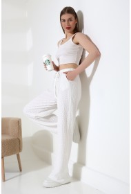 21959 KADIN JAKARLI VYN KUMAŞ CEPLİ İNCE BELLASTİKLİ PAÇASI AÇIK SALAŞ PANTOLON 21959 KADIN JAKARLI VYN KUMAŞ CEPLİ İNCE BELLASTİKLİ PAÇASI AÇIK SALAŞ PANTOLON