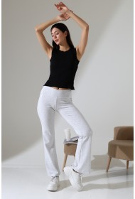 21943 KADIN FULL LYC RİB PAÇASI GENİŞ PANTOLON 21943 KADIN FULL LYC RİB PAÇASI GENİŞ PANTOLON