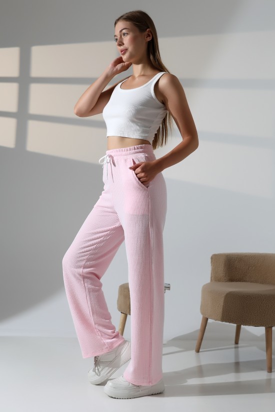 22059 KADIN SUYOLU KUMAŞ CEPLİ PAÇASI AÇIK SALAŞ PANTOLON 22059 KADIN SUYOLU KUMAŞ CEPLİ PAÇASI AÇIK SALAŞ PANTOLON