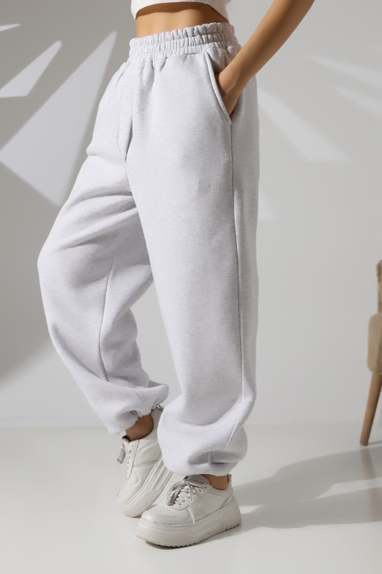 22135 KADIN 3 İP PENYE KOMPAKT ŞARDONLU ARKA TEK CEPLİ ÖNÜ PATLI PAÇASI AÇIK LASTİK AYAR BÜZGÜLÜ EŞOFMAN PANTOLON 