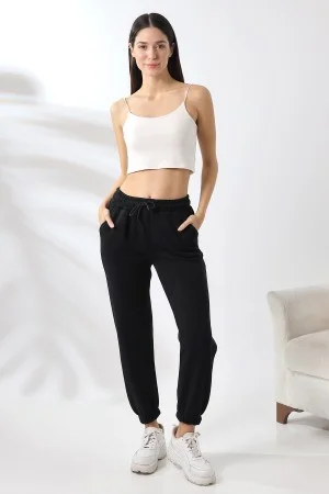 21629 KADIN 3 İP PENYE KOMPAKT ŞARDONLU CEPLİ PAÇASI LAST EŞOFMAN PANTOLON 21629 KADIN 3 İP PENYE KOMPAKT ŞARDONLU CEPLİ PAÇASI LAST EŞOFMAN PANTOLON