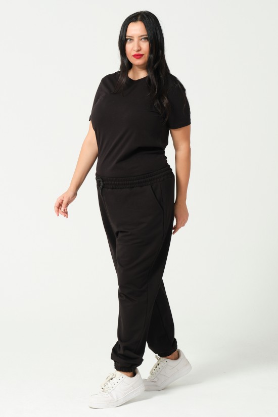 21633BB BÜYÜK BEDEN KADIN FULL LYC PENYE KOMPAKT 2 İPLİK CEPLİ PAÇASI LAST. EŞOFMAN PANTOLON 21633BB BÜYÜK BEDEN KADIN FULL LYC PENYE KOMPAKT 2 İPLİK CEPLİ PAÇASI LAST. EŞOFMAN PANTOLON