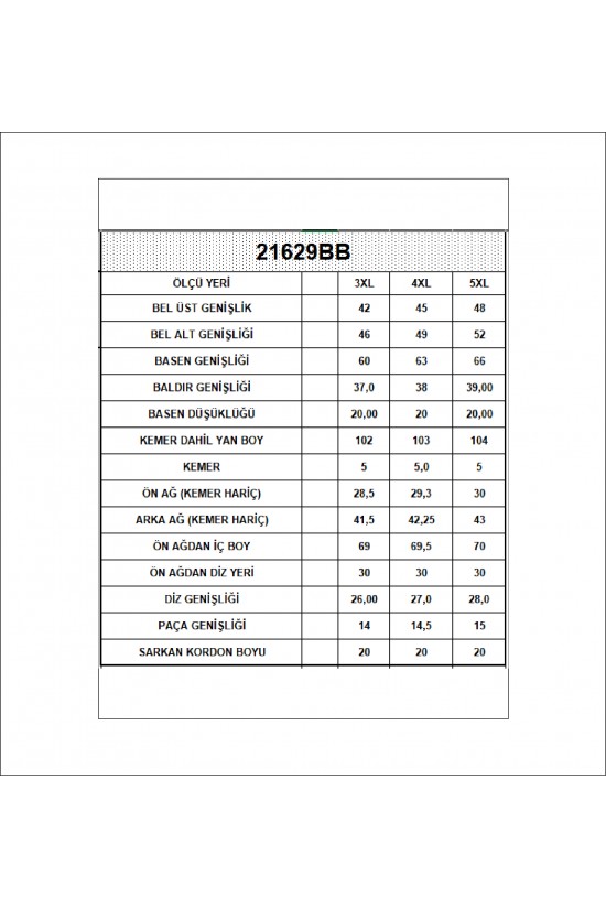 21629BB BÜYÜK BEDEN KADIN 3 İP PENYE KOMPAKT ŞARDONLU CEPLİ PAÇASI LAST EŞOFMAN PANTOLON 