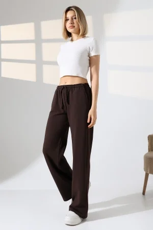 22182 KADIN DİAGONEL ŞARDONSUZ 3 İP PENYE KOMPAKT İNCE KEMERLASTİKLİ PALAZZO PAÇASI AÇIK EŞOFMAN PANTOLON 22182 KADIN DİAGONEL ŞARDONSUZ 3 İP PENYE KOMPAKT İNCE KEMERLASTİKLİ PALAZZO PAÇASI AÇIK EŞOFMAN PANTOLON