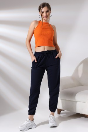 21473  KADIN CEPLİ PAÇASI LAST. 2 İP PANTOLON 