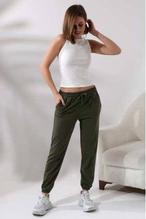 21473  KADIN CEPLİ PAÇASI LAST. 2 İP PANTOLON 