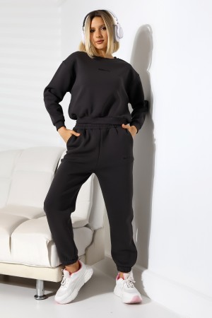 21698 DİESLİFE ENJEKSİYON BASK. KADIN 3 İP PENYE KOMPAKT ŞARDONLU BİSİKLET YAKA GENİŞKISA SWEAT VE.CEPLİ ENJ BASK PAÇA LAST.PANTOLON ALT ÜST TAKIM  21698 DİESLİFE ENJEKSİYON BASK. KADIN 3 İP PENYE KOMPAKT ŞARDONLU BİSİKLET YAKA GENİŞKISA SWEAT VE.CEPLİ ENJ BASK PAÇA LAST.PANTOLON ALT ÜST TAKIM