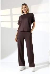 22056 KADIN DOUBLEFACE YUMUŞAK DOKULU KUMAŞ KISAKOL TSHIRT VE ALTI CEPLİ PAÇA AÇIK SALAŞ PANTOLON ALT ÜST TAKIM 22056 KADIN DOUBLEFACE YUMUŞAK DOKULU KUMAŞ KISAKOL TSHIRT VE ALTI CEPLİ PAÇA AÇIK SALAŞ PANTOLON ALT ÜST TAKIM