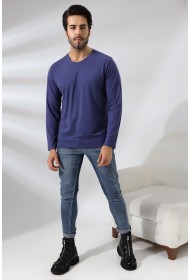 19647 ERKEK REGULAR FİT UZUN KOL V YAKA TSHIRT 19647 ERKEK REGULAR FİT UZUN KOL V YAKA TSHIRT