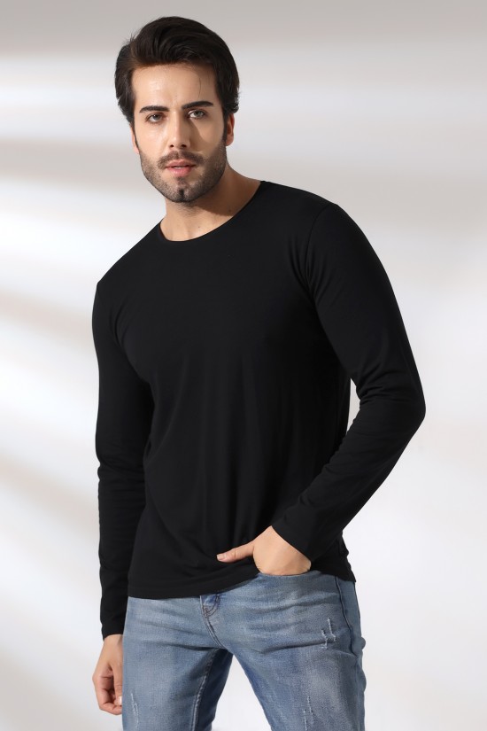 21483 ERKEK REGULAR FİT UZUN KOL BİSİKLET YAKA TSHIRT 21483 ERKEK REGULAR FİT UZUN KOL BİSİKLET YAKA TSHIRT