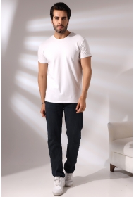 19953 ERKEK REGULAR FİT KISA KOL V YAKA TSHIRT