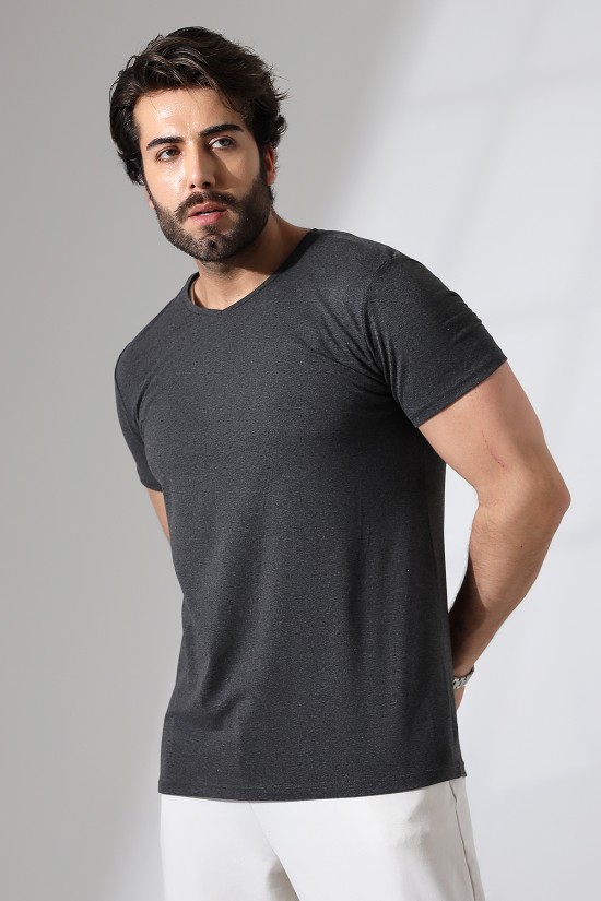 19953 ERKEK REGULAR FİT KISA KOL V YAKA TSHIRT 19953 ERKEK REGULAR FİT KISA KOL V YAKA TSHIRT