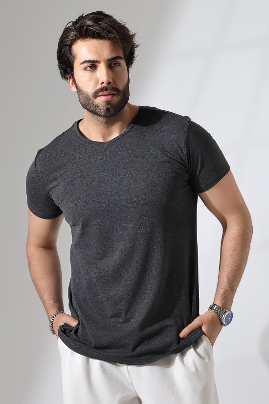 19953 ERKEK REGULAR FİT KISA KOL V YAKA TSHIRT 19953 ERKEK REGULAR FİT KISA KOL V YAKA TSHIRT