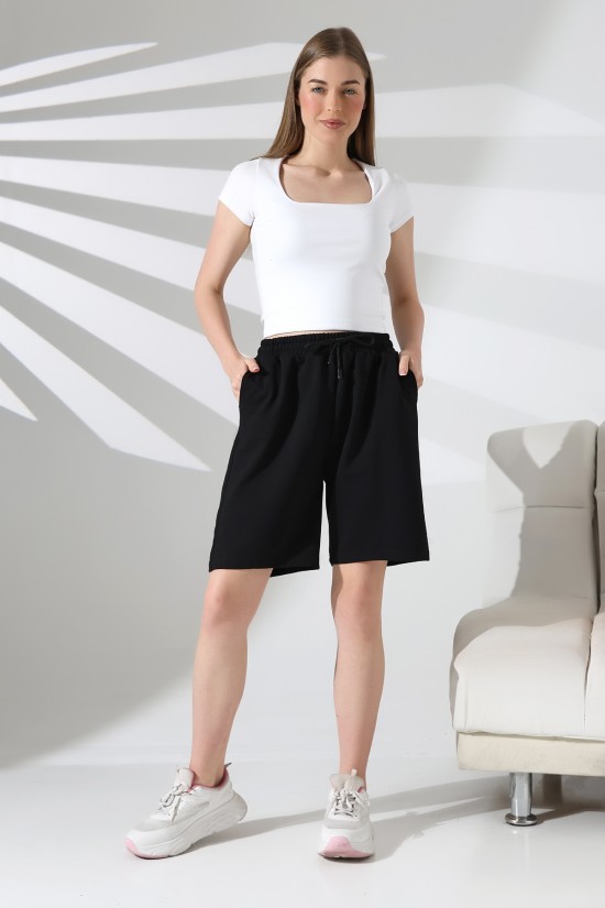 21823 KADIN LYC PENYE KOMPAKT 2 İPLİK CEPLİ ŞORT 21823 KADIN LYC PENYE KOMPAKT 2 İPLİK CEPLİ ŞORT