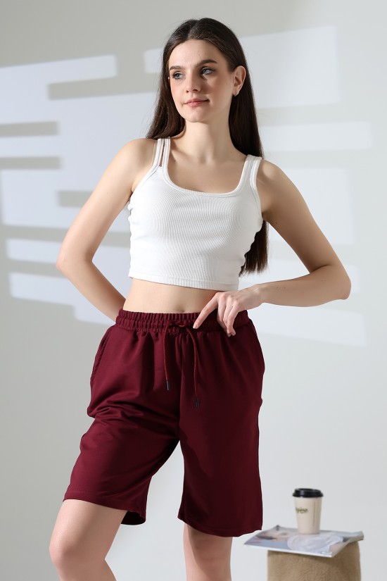 21823 KADIN LYC PENYE KOMPAKT 2 İPLİK CEPLİ UZUN ŞORT 21823 KADIN LYC PENYE KOMPAKT 2 İPLİK CEPLİ UZUN ŞORT