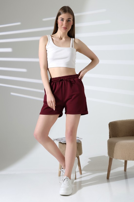 21822 KADIN LYC PENYE KOMPAKT 2 İPLİK CEPLİ PAÇASI KATLAMALI ŞORT 21822 KADIN LYC PENYE KOMPAKT 2 İPLİK CEPLİ PAÇASI KATLAMALI ŞORT