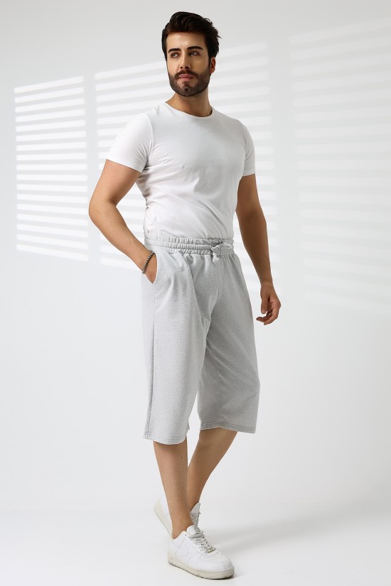 20655  ERKEK 2İP CEPLİ KAPRİ ŞORT PANTOLON 