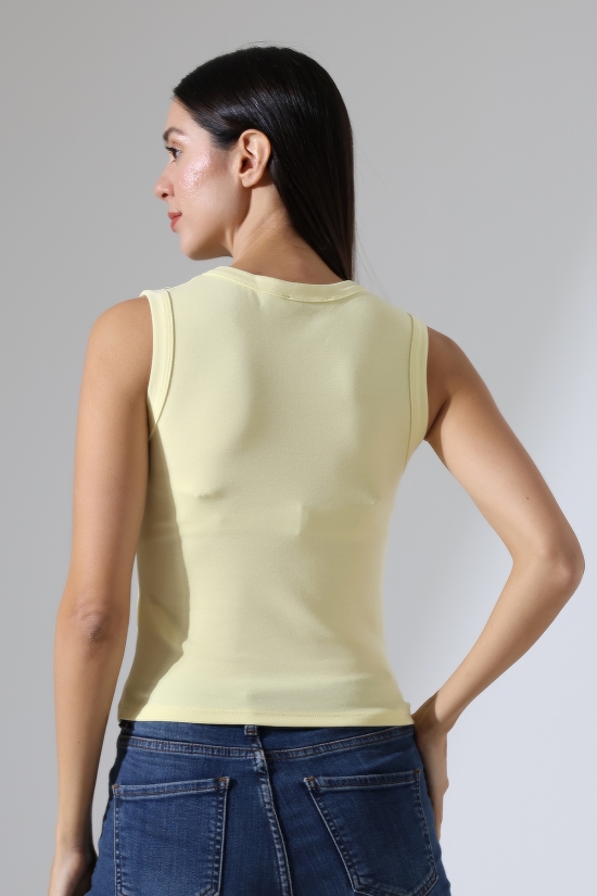 22077 KADIN FULL LYC RİB 10 DÜĞMELİ KOLSUZ YELEK 