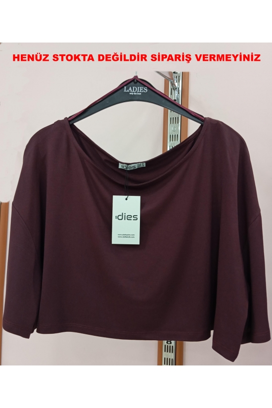 22316 KADIN KAYIK YAKA PELERİN GENİŞ LYC VSK KISA KOL BLUZ 