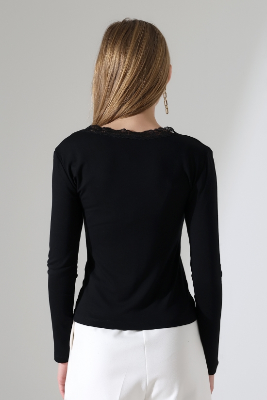 22144 KADIN V YAKASI DANTELLİ FULL LYC VORTVİSK UZUN KOL BLUZ 22144 KADIN V YAKASI DANTELLİ FULL LYC VORTVİSK UZUN KOL BLUZ