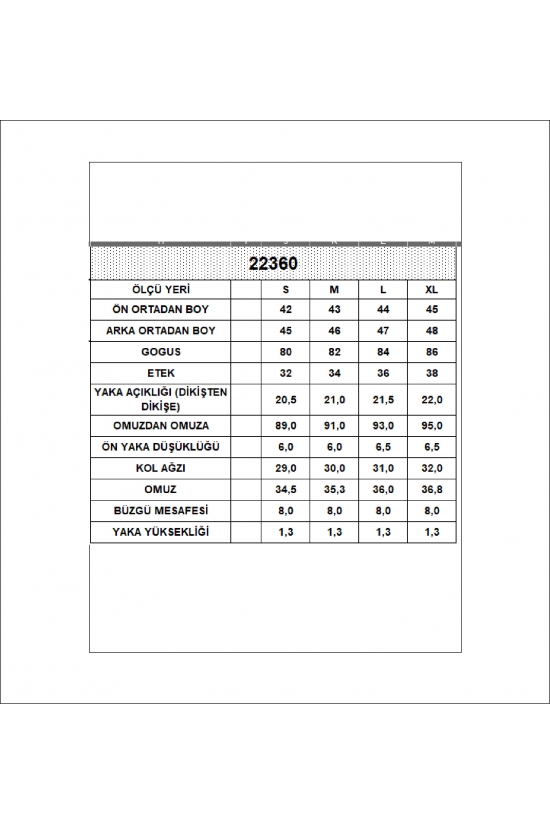 22360 KADIN DOUBLEFACE YUMUŞAK DOKU KOLU BEDENDE YARIM KOLAĞZU GENİŞ YANLARI BÜZG. BLUZ