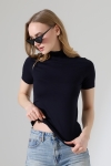 22192 KADIN YARIM BALIKÇI DİKYAKA KISA KOL FULL LYC VSK TSHIRT 