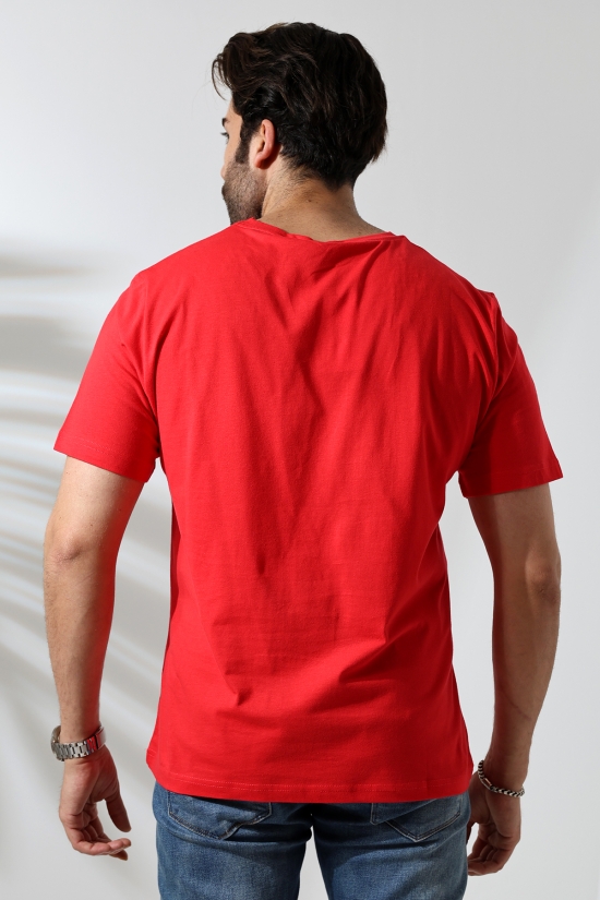 21751  ERKEK BASİC COMFOFRT FİT  KISA KOL BİSİKLET YAKA PAMUKLU TSHIRT 