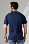 21751  ERKEK BASİC COMFOFRT FİT  KISA KOL BİSİKLET YAKA PAMUKLU TSHIRT 