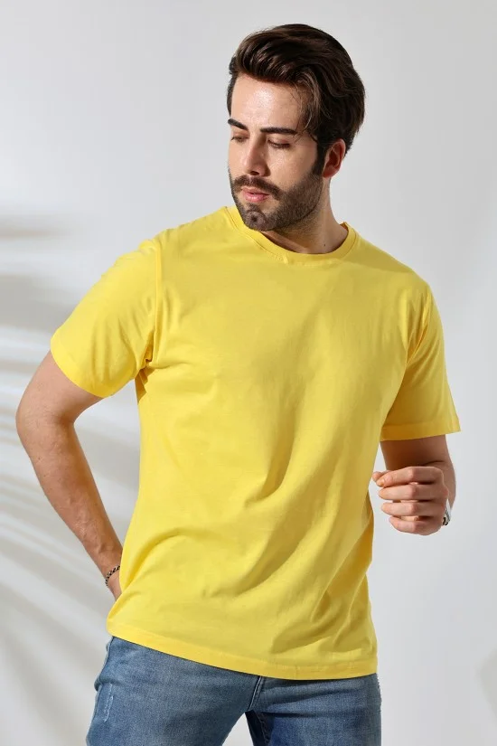 21751 ERKEK BASİC COMFOFRT FİT KISA KOL BİSİKLET YAKA PAMUKLU TSHIRT 21751 ERKEK BASİC COMFOFRT FİT KISA KOL BİSİKLET YAKA PAMUKLU TSHIRT