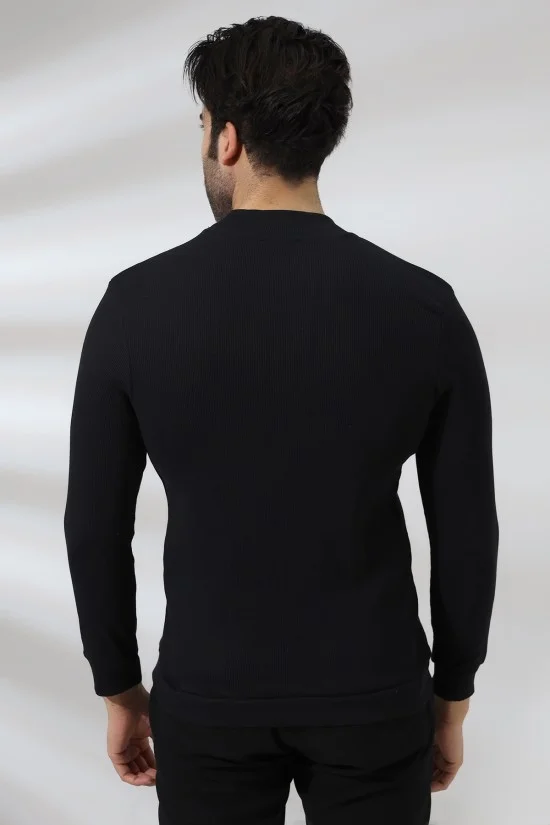 20362 ERKEK YARIM BALIKCI LYC 2X2 KAŞGORSE SWETSHİRT 