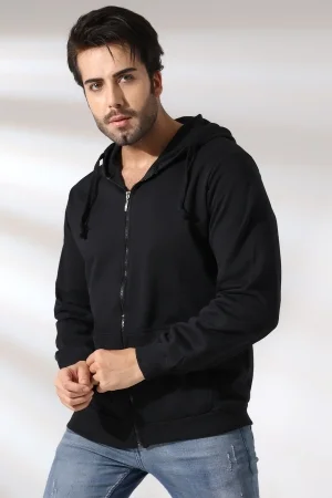 19195 ERKEK DÜZ 2İP ŞARD. KEMİK FERM. KAPŞONLU SWETSHIRT