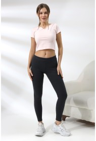 19114 KADIN LYC RİB.ŞARDONLU TAYT 19114 KADIN LYC RİB.ŞARDONLU TAYT