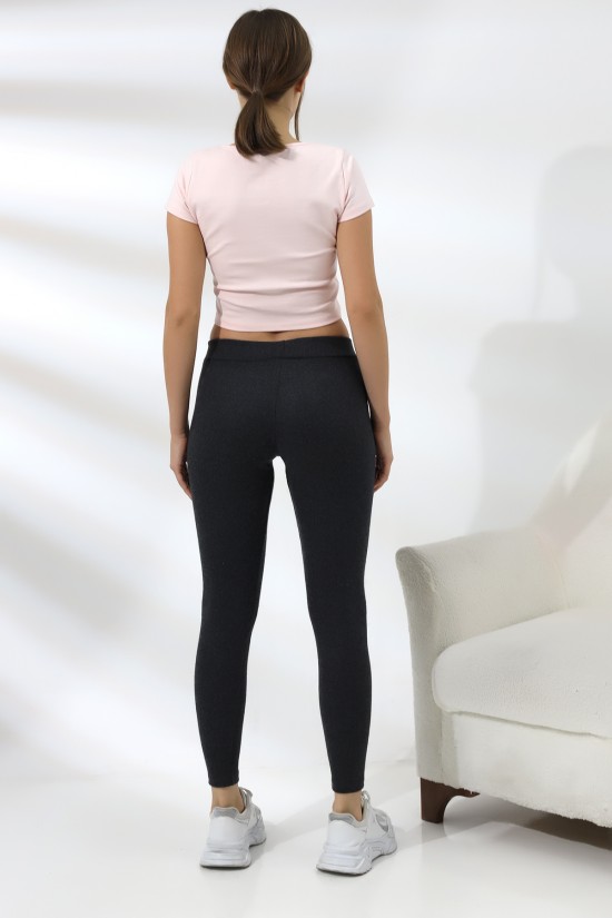 19114 BAYAN LYC RİB.ŞARDONLU TAYT 19114 BAYAN LYC RİB.ŞARDONLU TAYT