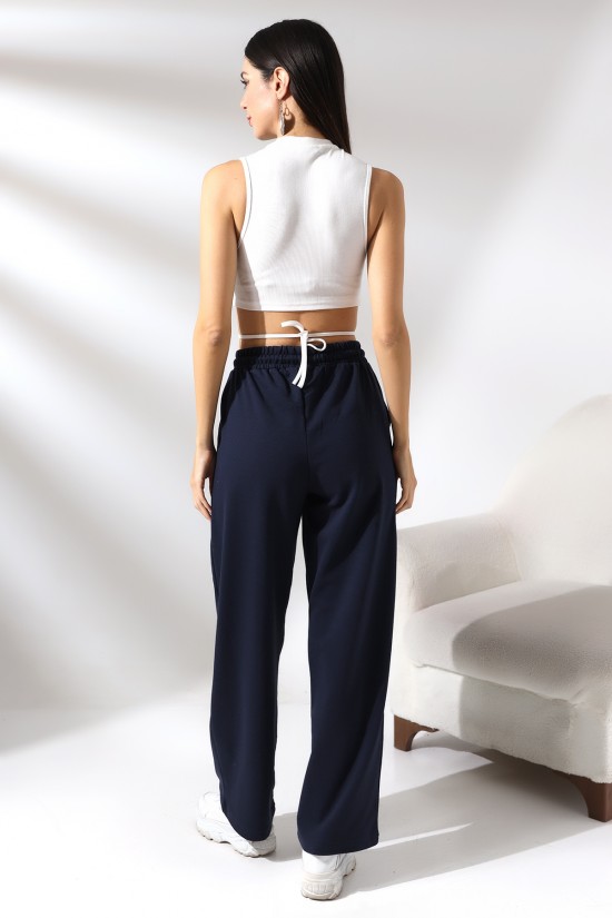 21566 BAYAN CEPLİ SALAŞ GENİŞ DÖKÜMLÜ 2 İP PANTOLON 21566 BAYAN CEPLİ SALAŞ GENİŞ DÖKÜMLÜ 2 İP PANTOLON