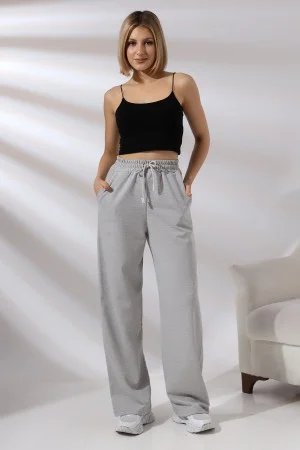 21566 KADIN CEPLİ SALAŞ GENİŞ DÖKÜMLÜ 2 İP PANTOLON 21566 KADIN CEPLİ SALAŞ GENİŞ DÖKÜMLÜ 2 İP PANTOLON