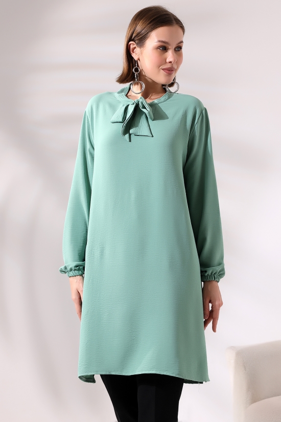 21049 BAYAN AYROBİN YAKASI KURDELA BAĞLAMALI UZUN KOLUCU LAST. TUNİK ELBİSE 21049 BAYAN AYROBİN YAKASI KURDELA BAĞLAMALI UZUN KOLUCU LAST. TUNİK ELBİSE