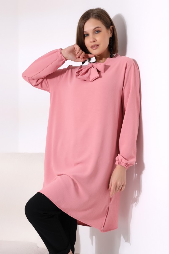 21049 BAYAN AYROBİN YAKASI KURDELA BAĞLAMALI UZUN KOLUCU LAST. TUNİK ELBİSE 21049 BAYAN AYROBİN YAKASI KURDELA BAĞLAMALI UZUN KOLUCU LAST. TUNİK ELBİSE