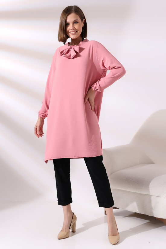 21049 BAYAN AYROBİN YAKASI KURDELA BAĞLAMALI UZUN KOLUCU LAST. TUNİK ELBİSE 21049 BAYAN AYROBİN YAKASI KURDELA BAĞLAMALI UZUN KOLUCU LAST. TUNİK ELBİSE