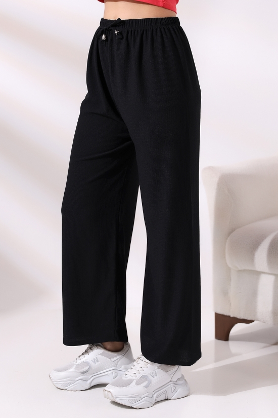 21106 BAYAN BÜRÜMCÜK GENİŞ SALAŞ KORDONLU PANTOLON 21106 BAYAN BÜRÜMCÜK GENİŞ SALAŞ KORDONLU PANTOLON