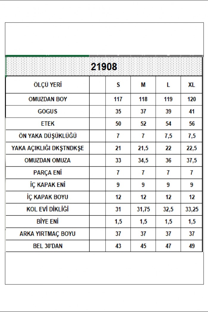 21908 KADIN FULL LYC 7X4 MİKROPOLY KAŞG KOLU DİK KAPAKLI ARKASI YIRTMAÇLI  UZUN ELBİSE  