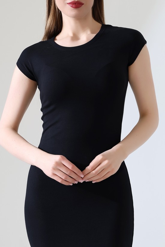 21898 KADIN FULL LYC VİSK.RİBANA KOLUBEDENDE UZUN ELBİSE  