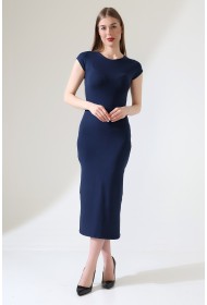 21898 KADIN FULL LYC VİSK.RİBANA KOLUBEDENDE UZUN ELBİSE  