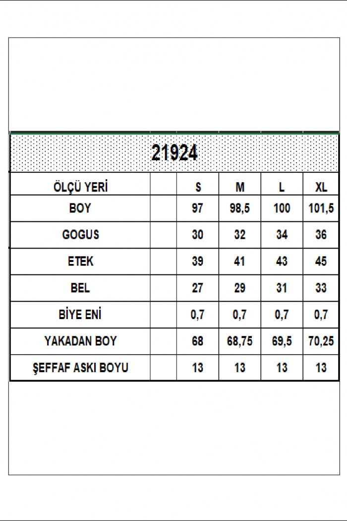 21924  KADIN FULL LYC VİSK.RİBANA BOYDAN ASKILI KOLSUZ ELBİSE  